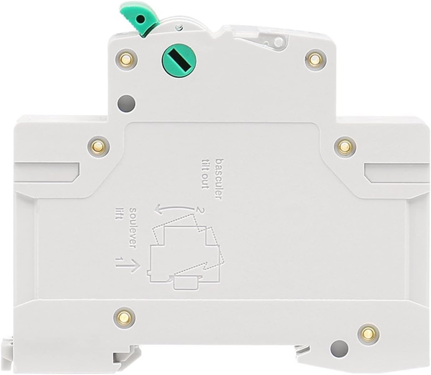 GYH8 Din Rail 2Pole Main Switch Function Disconnector Switch Isolator Circuit Breaker 400VAC DP Breaker 1Pcs(Size:125A)