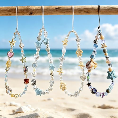 Image of Beaded Camera Wrist Strap Cute Digital Camera Charm Lanyard, Phone Wristlet Charms, Beaded Camera Chain for Bag