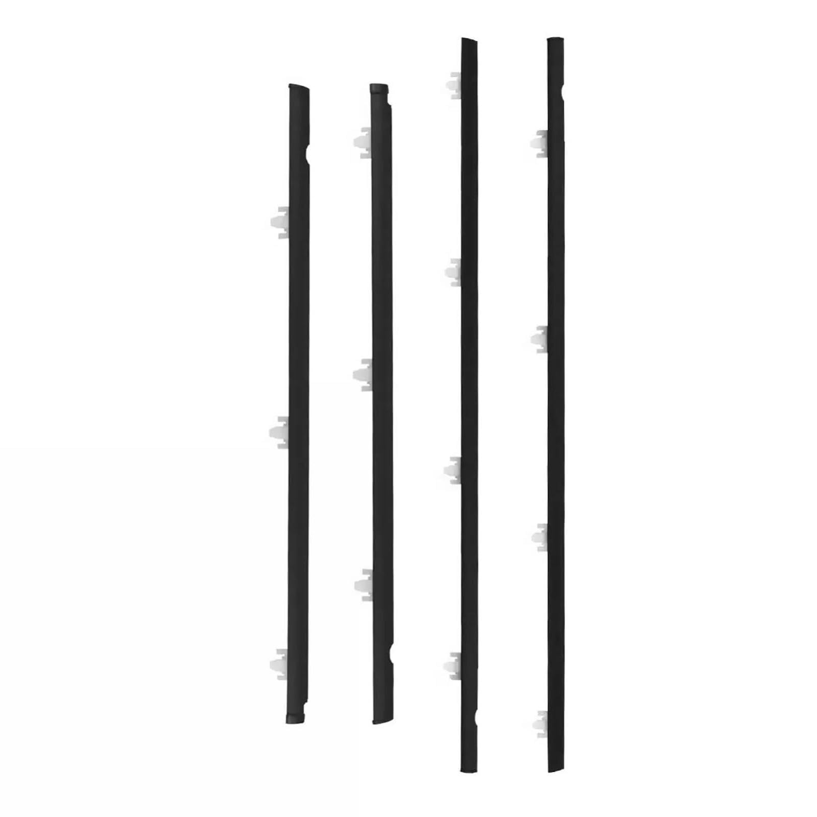 Ajohbm One Color Weatherstrip Window Glass Waterproof Pressure Sealing Strip For Nissan For Sentra For Sunny B13 4D Sedan 1991-1994