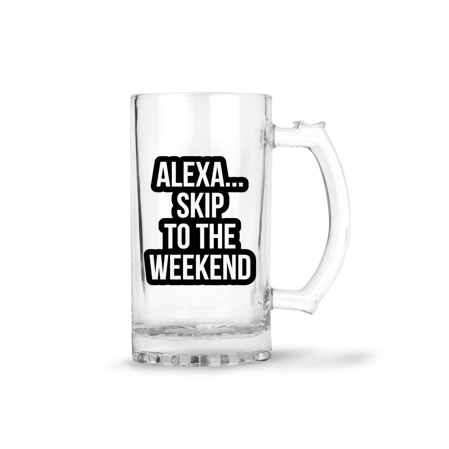 ARTBUG Alexa… Skip to The Weekend Quote Printed Beer Mug/Glass - Gift for Beer Lover Husband Father Friends on Birthday - 470ml