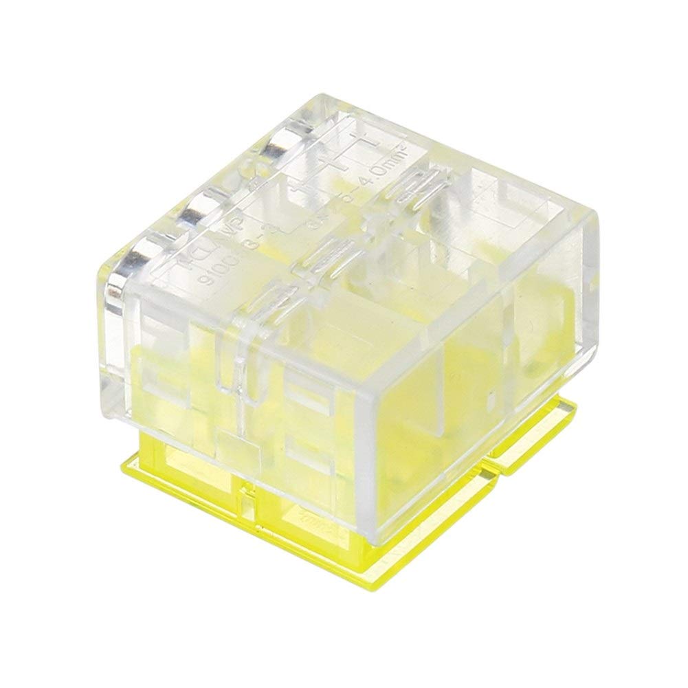 Ri Sheng Jian Zhu 1 Way 3Pin Series Wire Connector Flame Retardant Terminal Block Electric Cable Terminal Circular Connector
