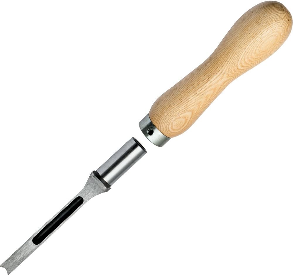 Mortise Chisel Handle - Solid Ash Handgrip Wood Chisels for Woodworking - Comfortable Wood Handle w/ ⅝” Chisel Compatibility - Ideal Heavy Duty Carpentry Tools and Accessories for Precision & Control