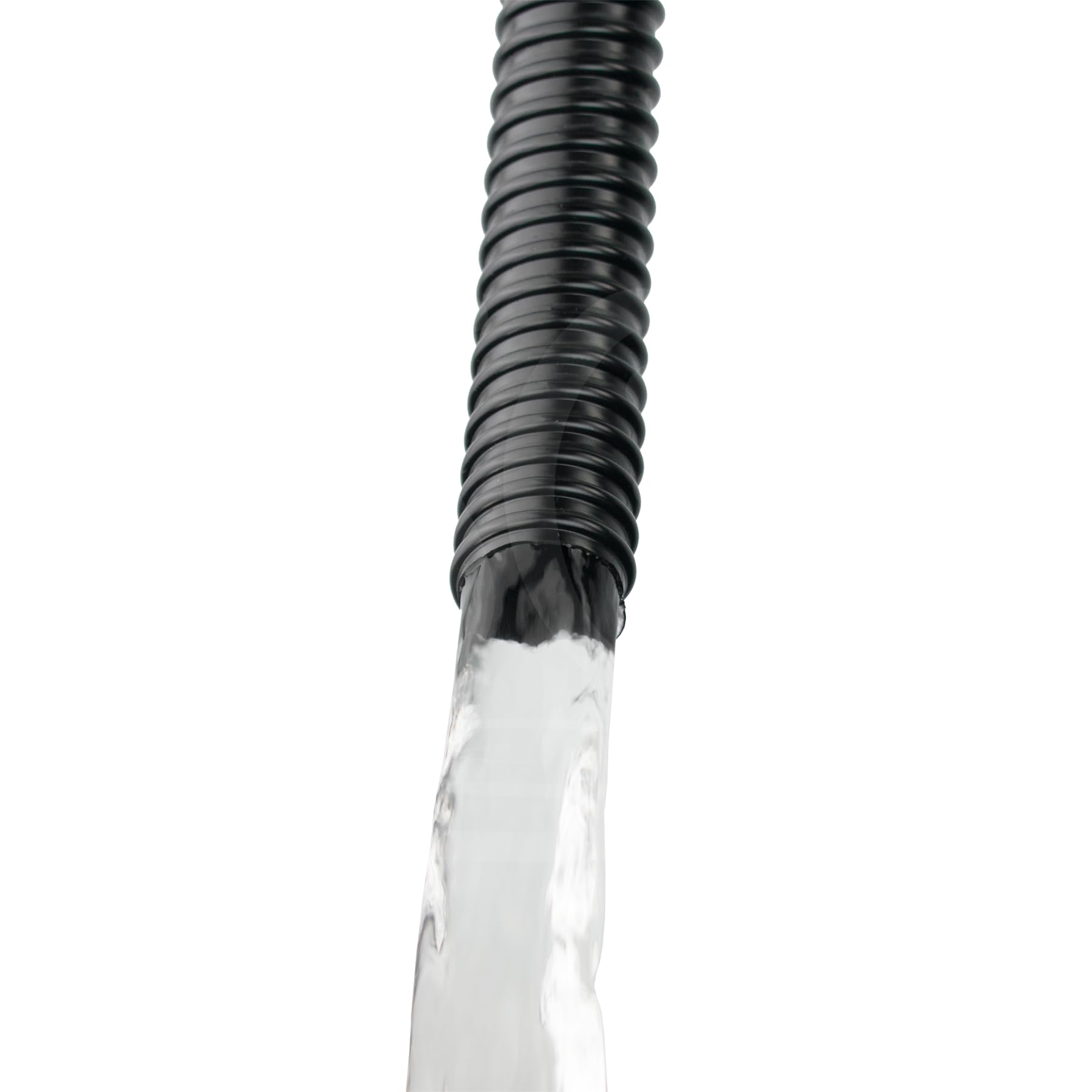 Pisces 50mm (2 Inch) Black Pond Corrugated Flexible Hose Pipe - 5m Roll