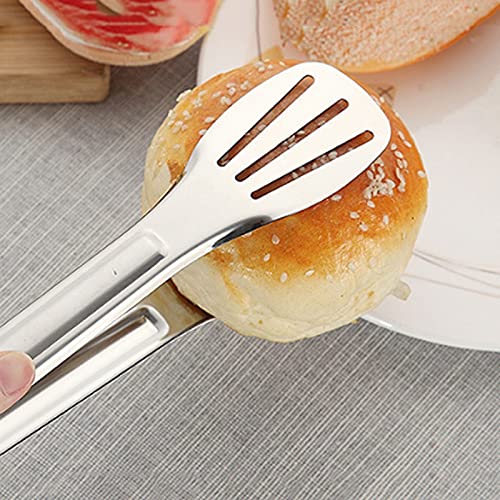 Pinzas de Cocina Pinzas de Acero Inoxidable, para Servir Buffet, pastelería, Barbacoa, tamaño: 29 * 4,8 cm, seguras y duraderas
