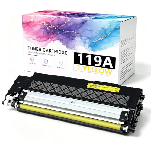 Toner 119A jaune aux couleurs riches et imagerie précise pour HP 179fnw