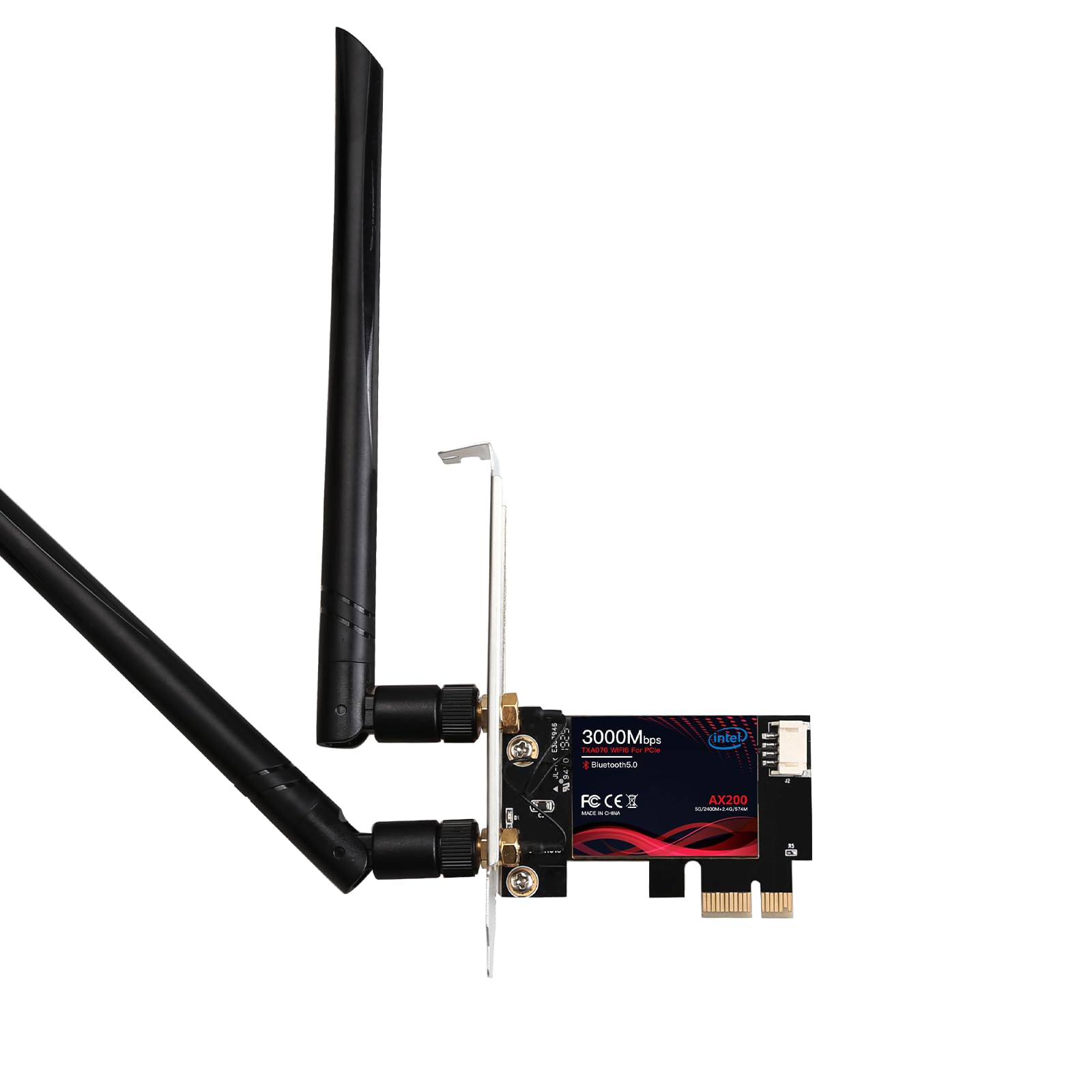 Amazon.com: BZIZU WiFi 6 PCIe Card - Intel AX200, 3000Mbps Dual