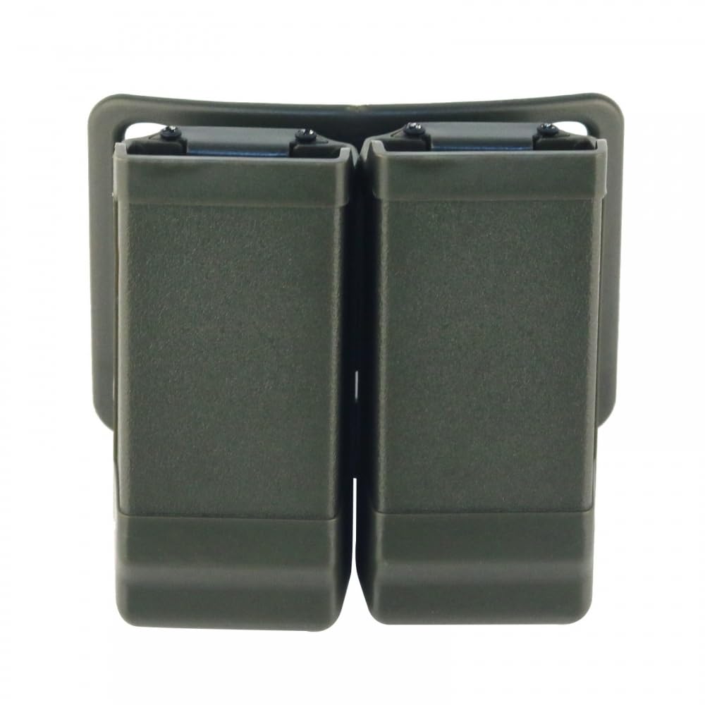MiOYOOW Porta Caricatore Doppio, Tasca Portacaricatori Tattica per Pistola, Portacaricatore Custodia per Caricatori per Fondina per M92 P226 1911 G17