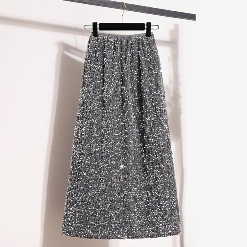 Glitter Skirts for Women Sequin Long Skirts for Girls Party Dresses2