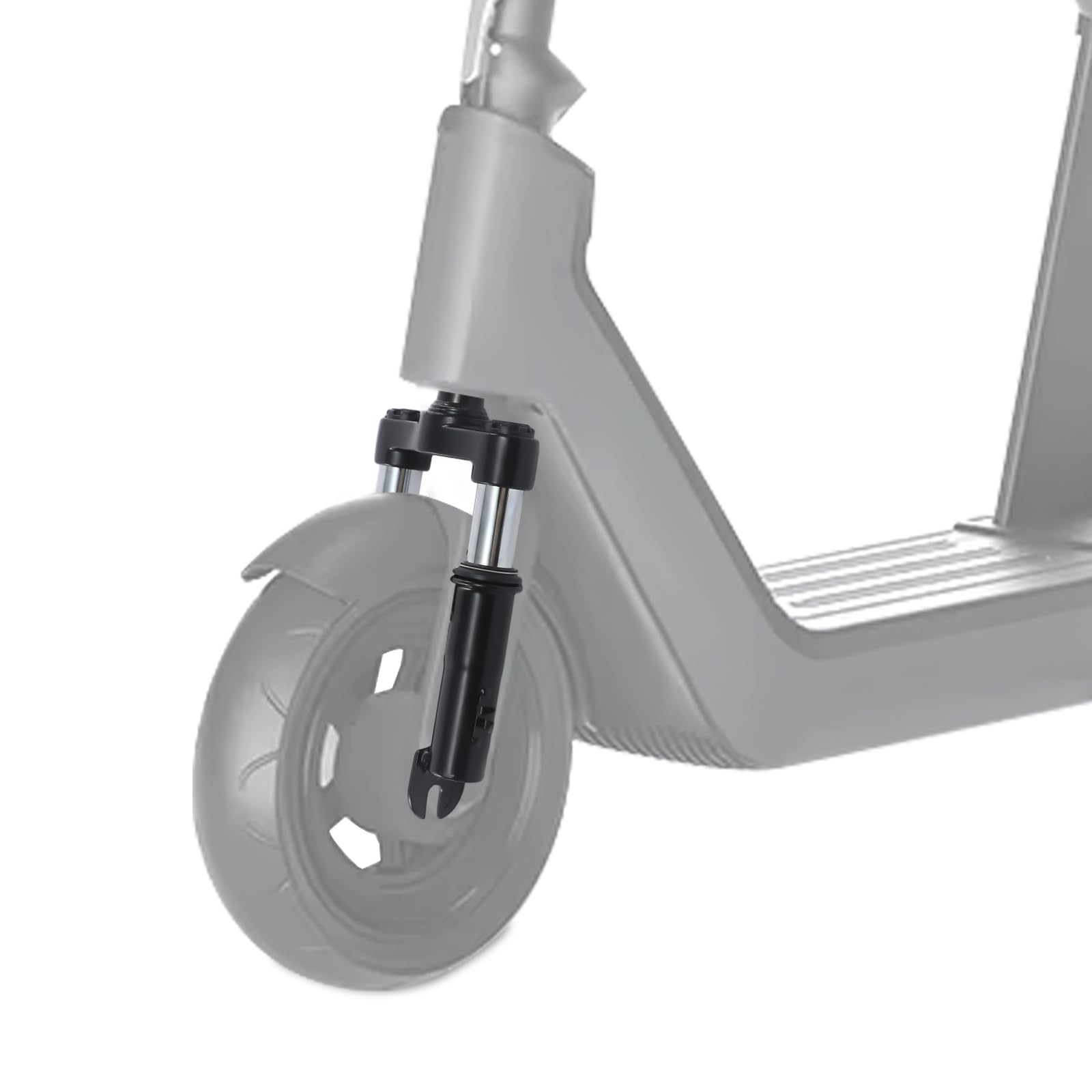 Fourche avant de suspension avec béquille, suspension à ressort confortable pour scooter électrique au quotidien