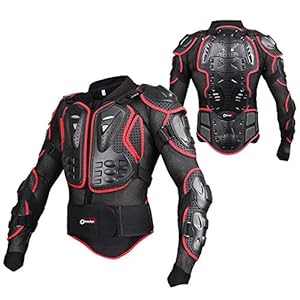 OHMOTOR Motorcycle Body Protective Jacket Armor Men, Motocross Riding Protective Gear,ATV Dirt Bike Chest Spine Protector
