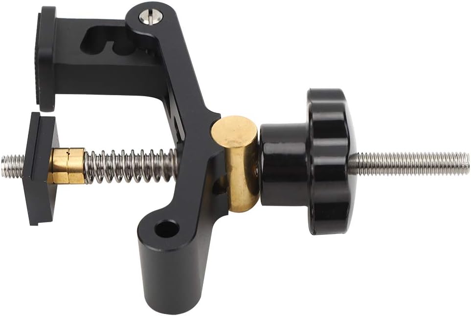 Hold Down Clamp for Woodworking, Fixing Fixtures Carpentry Tool Compatible with 30 Type / 45 Type Chute, Adjustable Three Stage, Anti Skid Rubber Gasket
