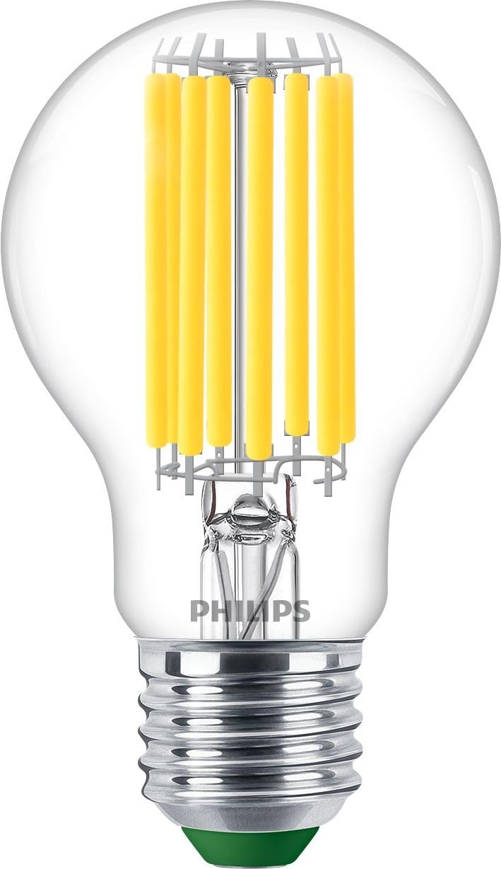 PHILIPS Ultra Efficient - Ultra Energy Saving Lights, LED Light Source, 100W, A60, E27, Cool White 4000 Kelvin, Clear
