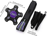 Vista 2 de Equipo de entrenamiento de pelota de fútbol/voleibol, entrenador de patadas de fútbol solo para niños y adultos, cinturón elástico para la práctica