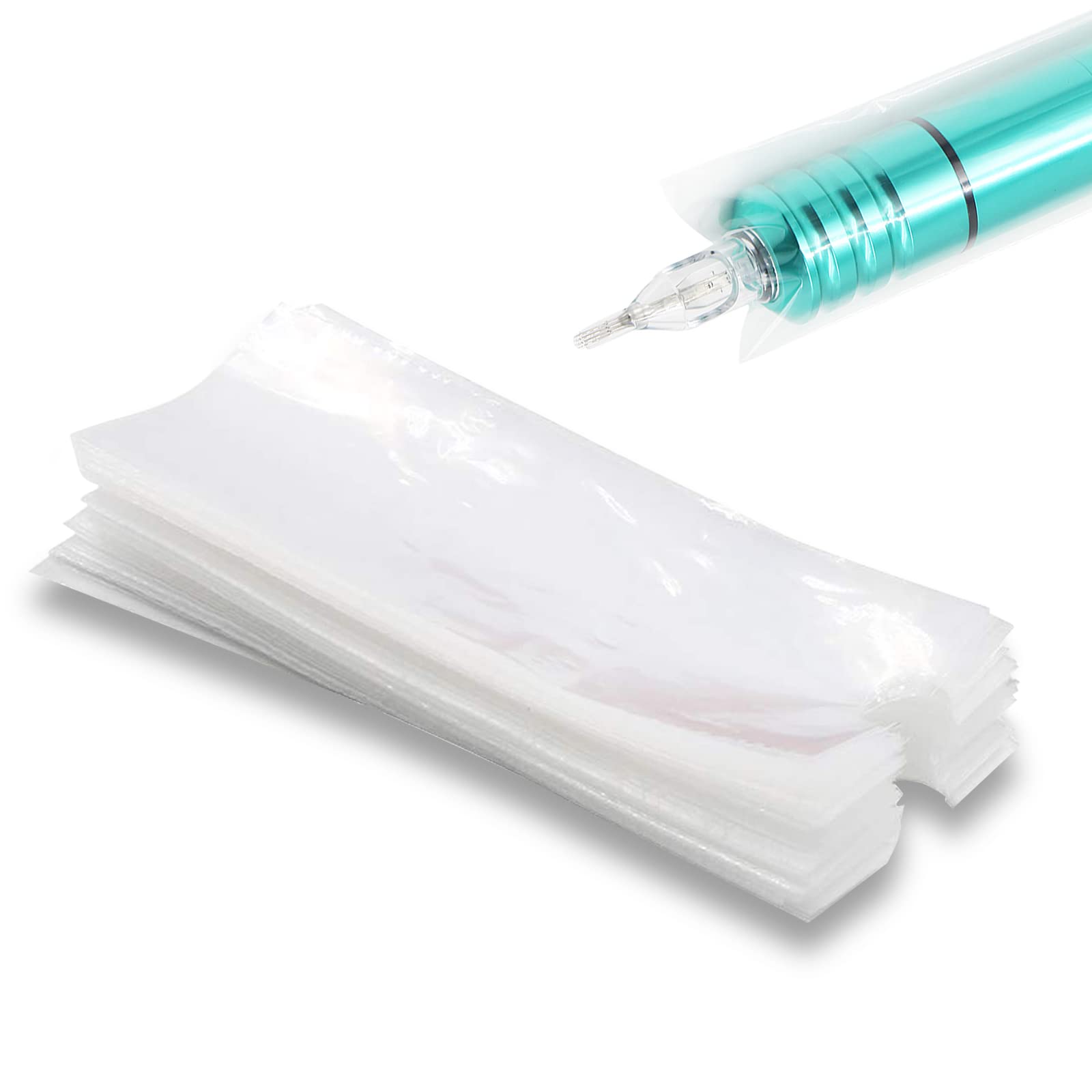 200pcs Tattoo Pen Covers Disposable Cartridge Tattoo Pen Type Machine Covers White Tattoo Pen Bags Tattoo Pen Machine Covers Sleeves Tattoo Kit Tattoo Supplies