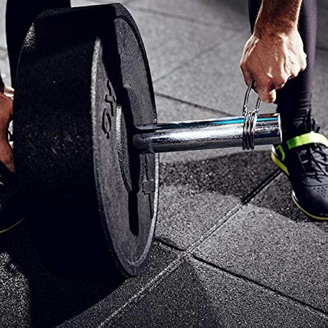 4 Pieces 2 Inch Dumbbell Spring Clips, Olympic Barbell Clamps Locking Collars Clips,Weightlifting Exercise Fitness Training Supplies