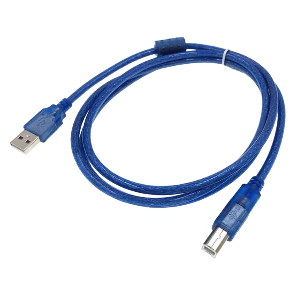 Elnwnnkc USB 2.0 Printer Cable for Various Printers Fast Transmission and Printing Cord 150cm
