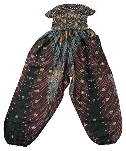 Image of Full Funk Rayon Smock Waist Child Lounging Comfortable Elephant Aladdin Pants