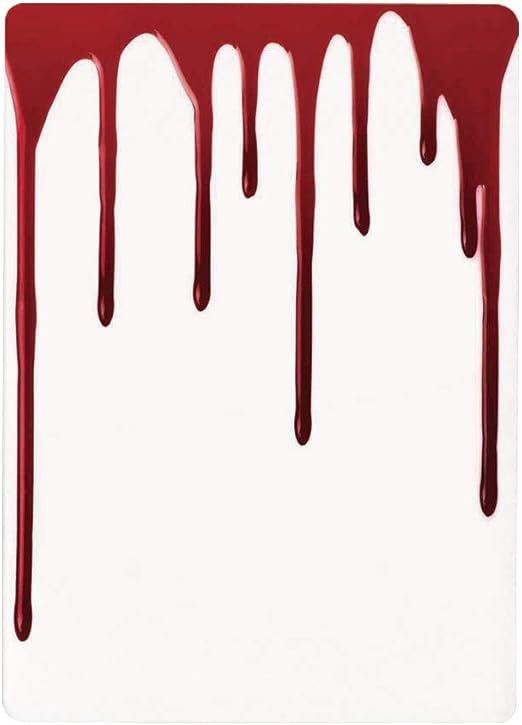 Amazon 壁紙 絵画風ポスター ホラー 流れる血のホラー不気味なハロウィーンゾンビ犯罪怖い助けてテーマイラスト 赤白40x60cm 風景 いろいろ ウォールステッカー オンライン通販