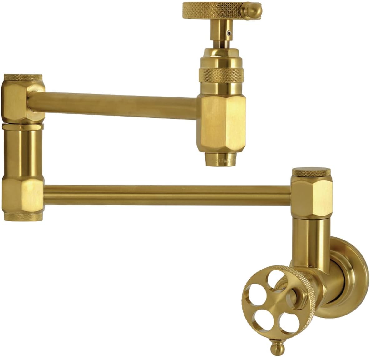 シンクの蛇口, レトロスタイルアンティーク真鍮キッチン蛇口冷温水