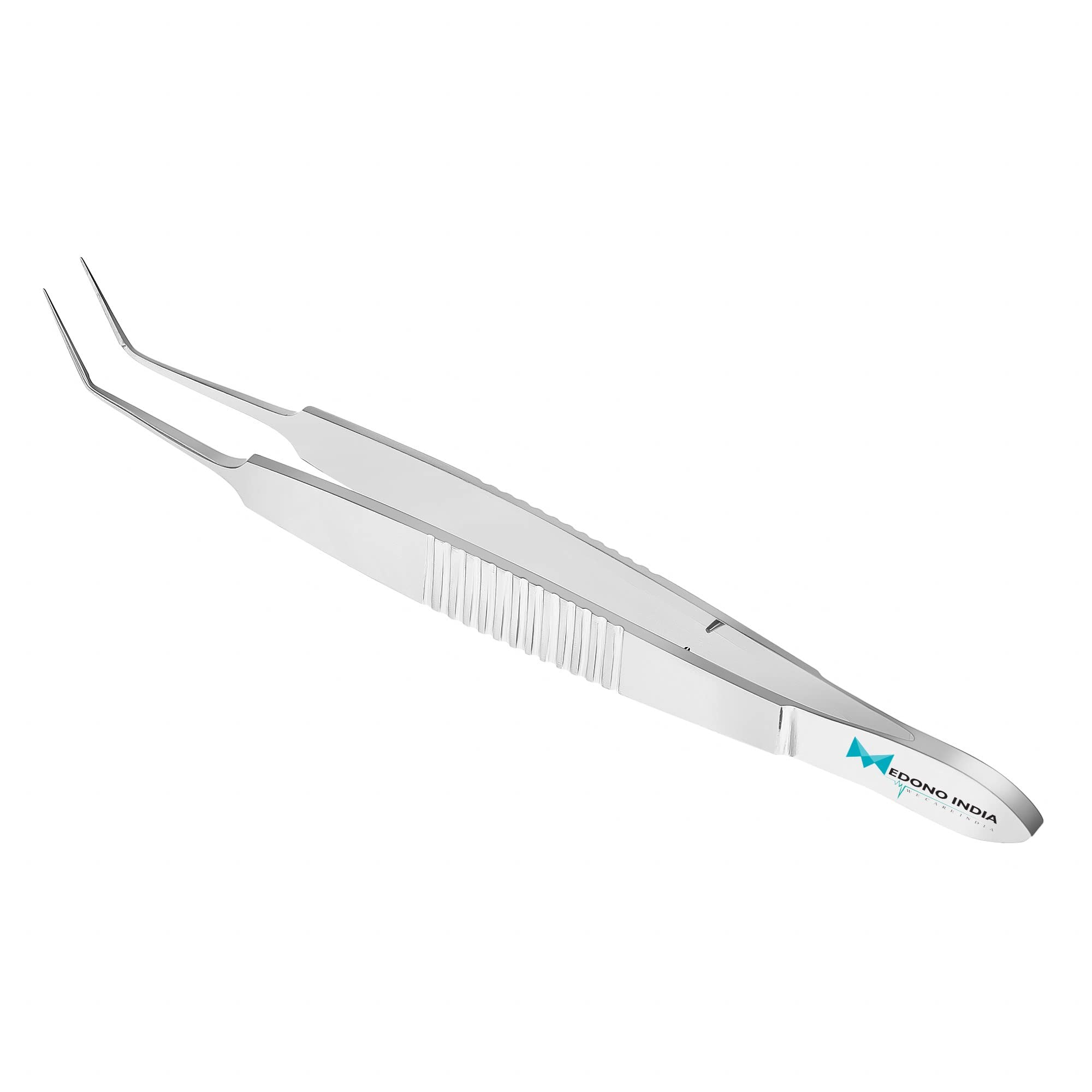 Medono india Hair Transplant Forceps Angled 13 cm/5″ Surgical Forceps Easy to Grip Stainless Steel