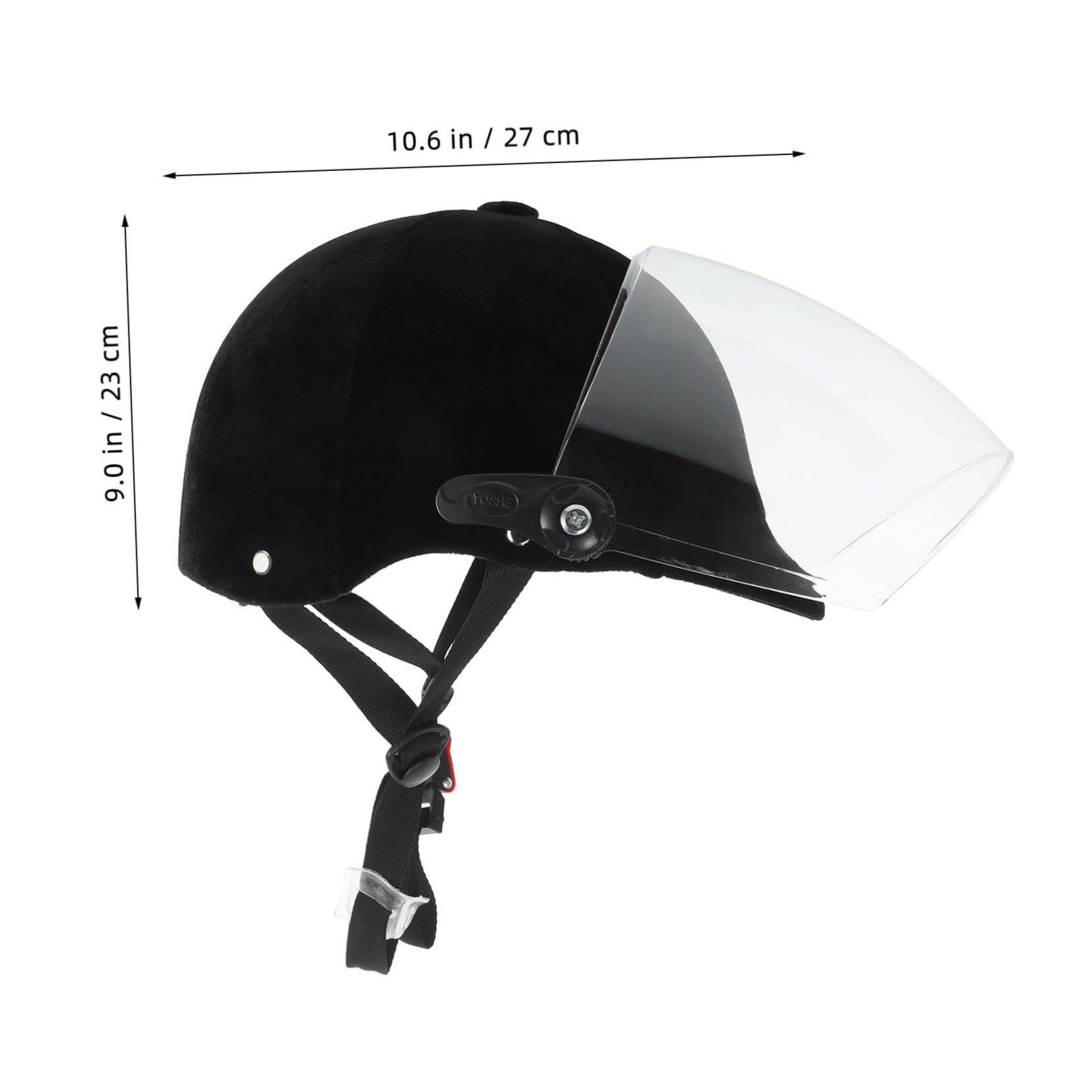 Casco de Equitación para Niños, Abs Negro, Ajuste Fácil