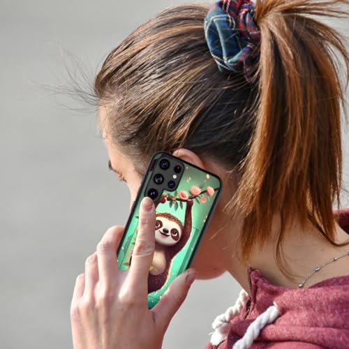 Vobber for Galaxy S24 Ultra Case,Wallet Case Hidden Card Slot Holder Shockproof TPU and PC Dual Layer Protective Case Cover for Samsung Galaxy S24 Ultra 6.8" 2024,Cute Sloth - image 7
