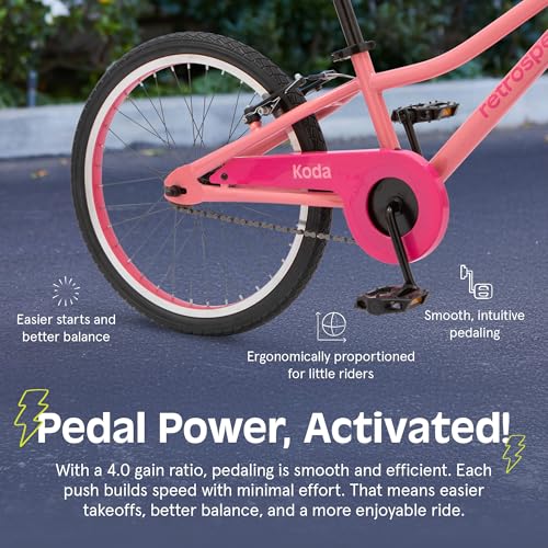 Image of Retrospec Koda Plus Kids Bike for Boys & Girls Ages 6-8 Years - Children's Bicycle, Adjustable Seat & Handlebars