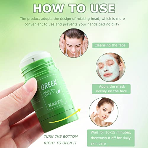 Kastu Green Tea Moisturized Face Clean Mask Stick Facial Clean Mud Deep Cleanse Mask For All Skin Types thumb #3