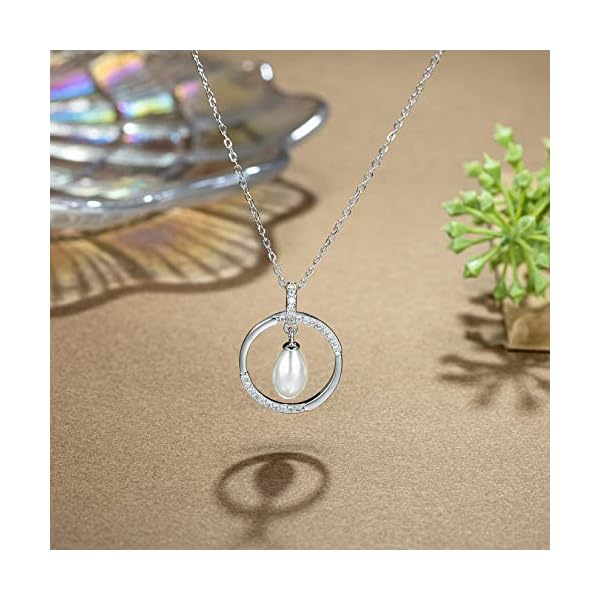 Mom-Gifts-Bonus-Mom-gifts-from-DaughterBride-Mothersday-Gifts-for-Mother-in-LawStep-mother-wedding-gift-Sterling-Silver-Single-Pearl-Necklace-for-Women Mom Gifts, Bonus Mom gifts from Daughter/Bride, Mothersday Gifts for Mother in Law/Step mother wedding gift, Sterling Silver Single Pearl Necklace for Women