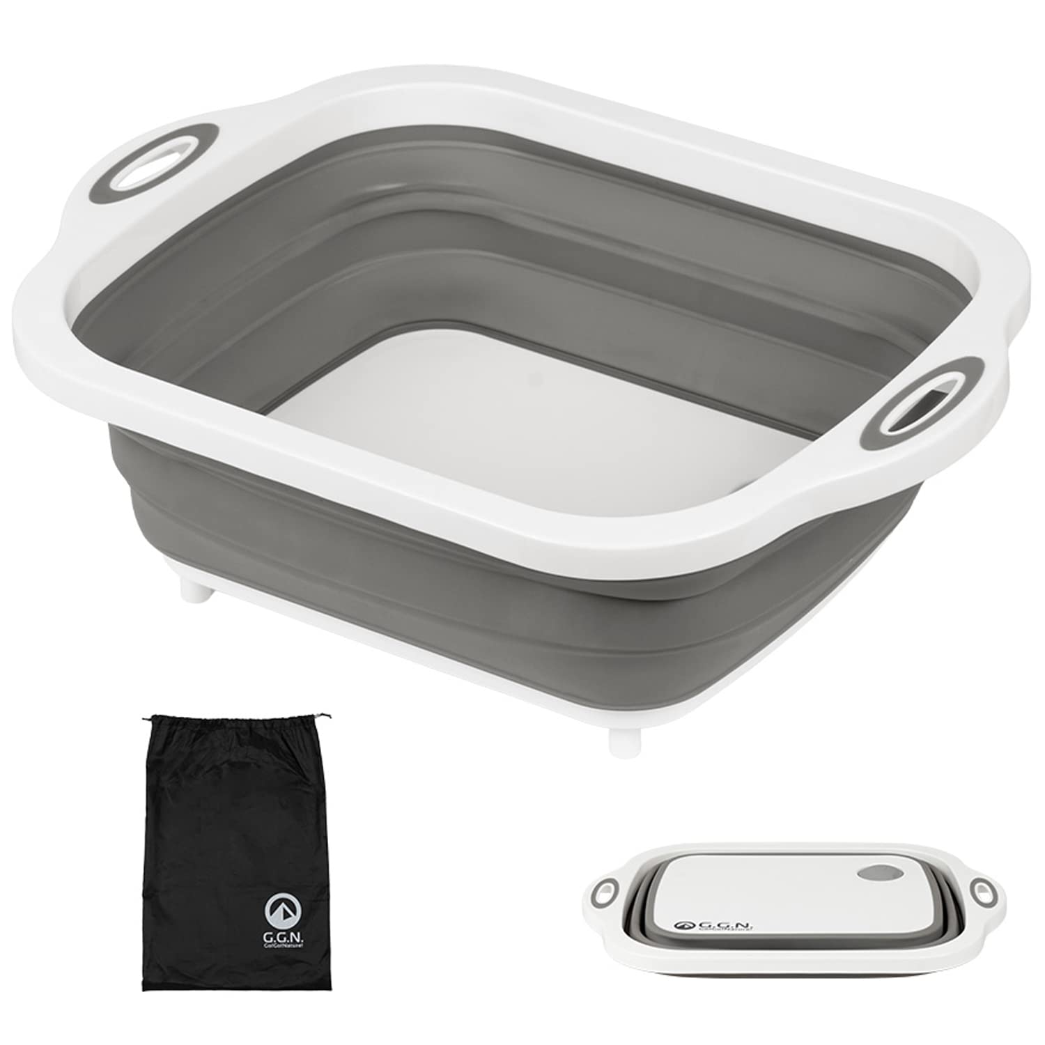 Amazon | 【Amazon.co.jp限定】ジージーエヌ(G.G.N.) 折りたたみバケツ