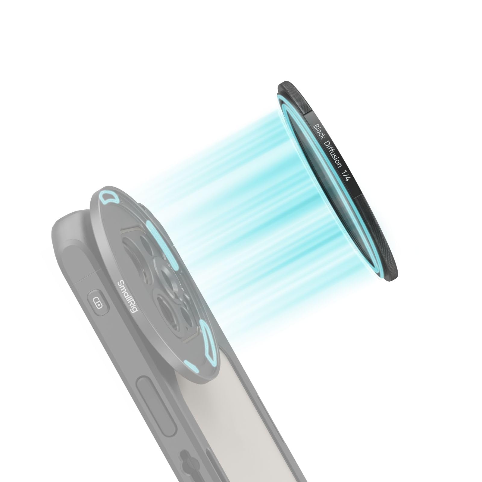 SMALLRIG Filtre de Magnétique à Diffusion Mist Noire 1/4 de 67mm + Anneau de Filtre Fileté de 67mm, Verre Optique HD 28 Couches avec Revêtement Multi-Nano pour Portrait Photography/Vidéo/Vlog - 4583
