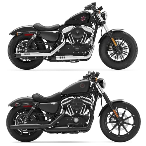 Asiento de moto Sportster XL Forty-eight en cuero premium con costuras reforzadas dobles 6