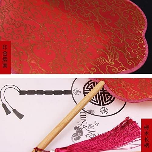 MultiValue Handwaaier vouwen, bamboe zijde stof opvouwbare ventilator kleurrijke grote opvouwbare handventilator prestaties rekwisieten Chinese handheld ventilator decoraties voor verjaardag bruiloft