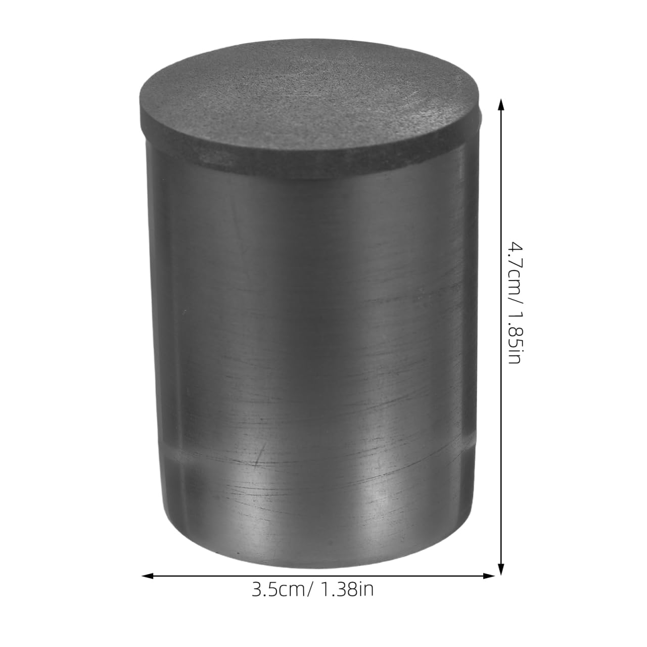 jojofuny Graphittiegel Labor Mit Deckel HitzebestäNdiger Schmelztiegel FüR Silber Schmelzen Messing Und Aluminium Wiederverwendbare Graphitform FüR GießErei Und Metallraffination
