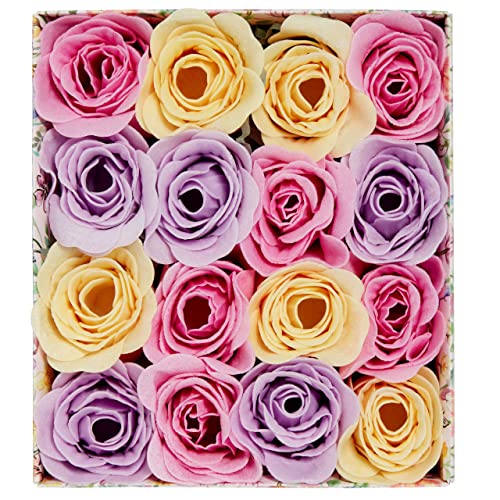 Heathcote & Ivory Scented Soap Flowers 96g, Essential Oil Fragrance, Rosemary, Relaxing Bath Spa, Travel Size - Image 2