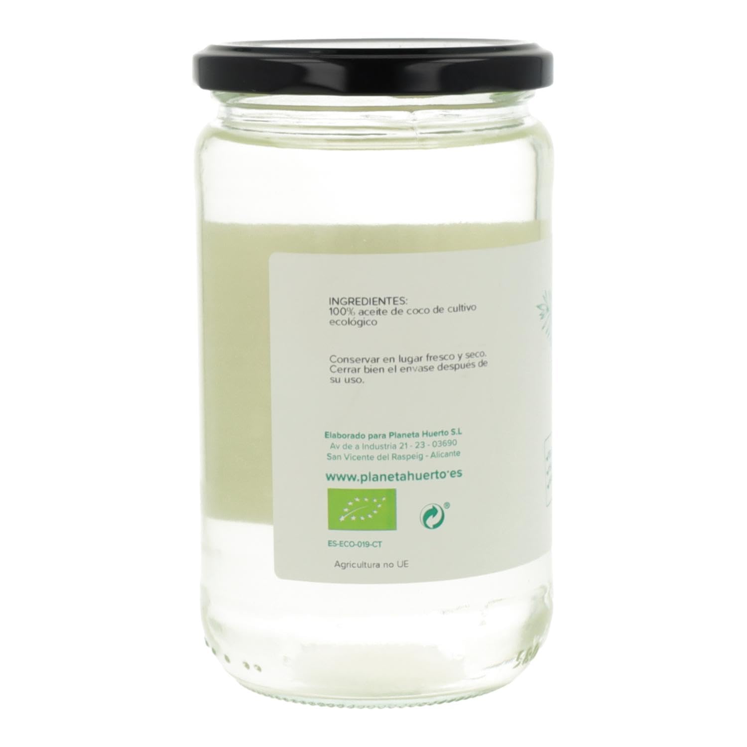 Aceite de coco desodorizado ECO Planeta Huerto 500 ml Pack 2x