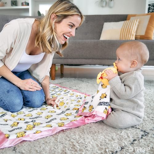 Image of JuJuBe x Studio Oh! Baby Essentials Reversible Baby Blanket - Soft Throw for Newborns & Infants, Ideal for Tummy Time, Home, Travel & Nursery Essentials - Little Miss Sunshine