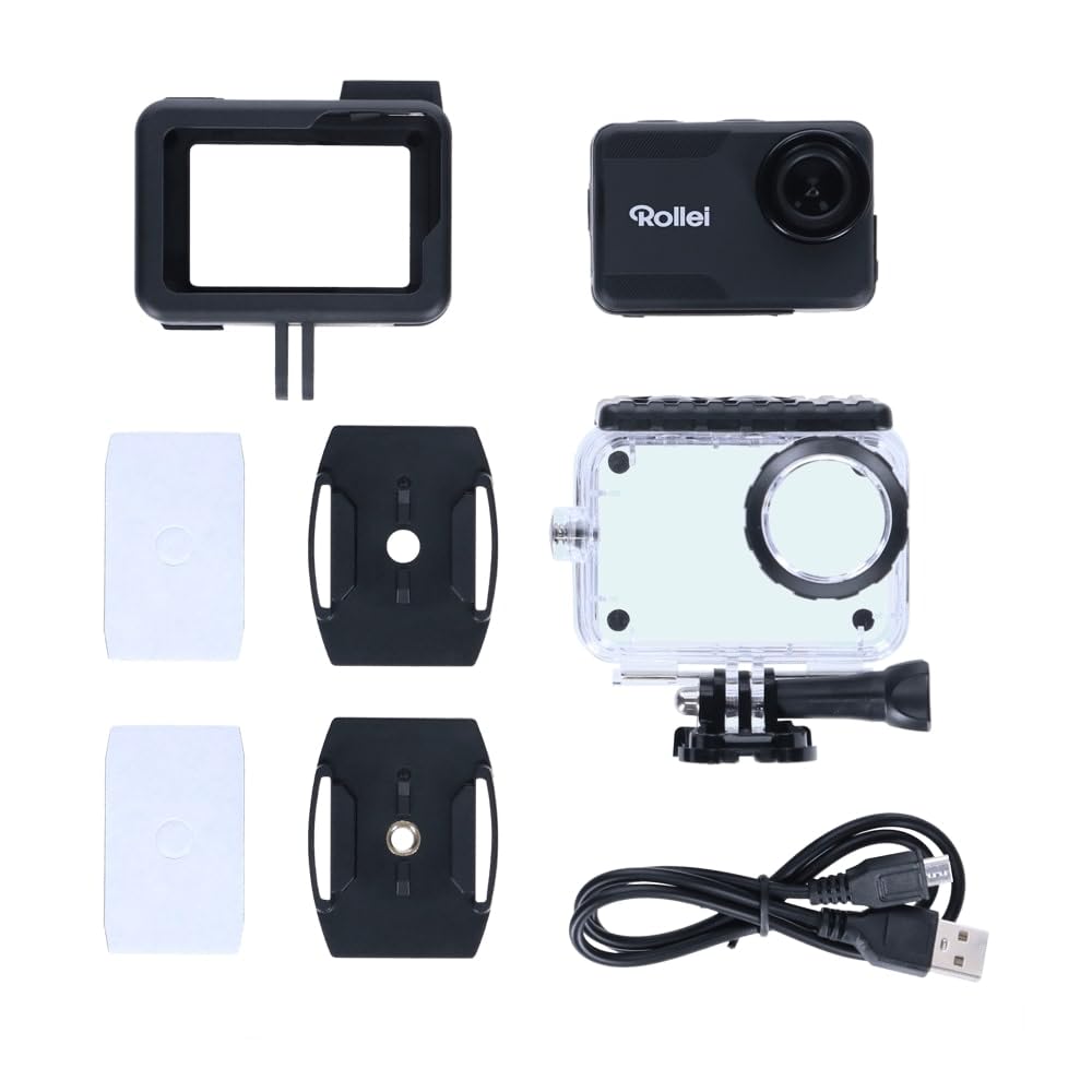 Rollei Actioncam 10S Plus, wasserdichte Actioncam mit 4K Videoauflösung (30fps),Touchscreen und WiFi um per App die Kamera zu steuern.