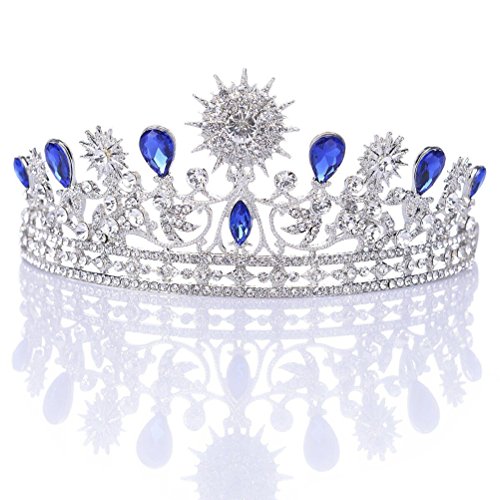 ROSENICE Diadem Hochzeit Krone Tiara Braut Strass Haarreifen