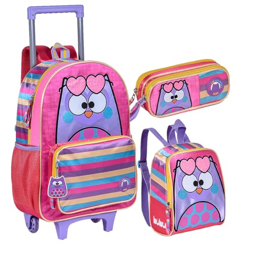 Kit Mochila Infantil Bubu Youtube Lancheira Estojo Grande