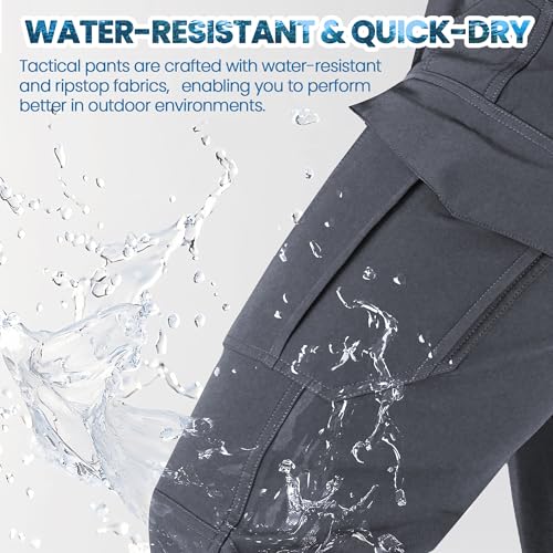 Men's Tactical Hiking Pants - Water-Resistant Cargo Work Pants, Military-Grade Construction & Outdoor Pants for Men4