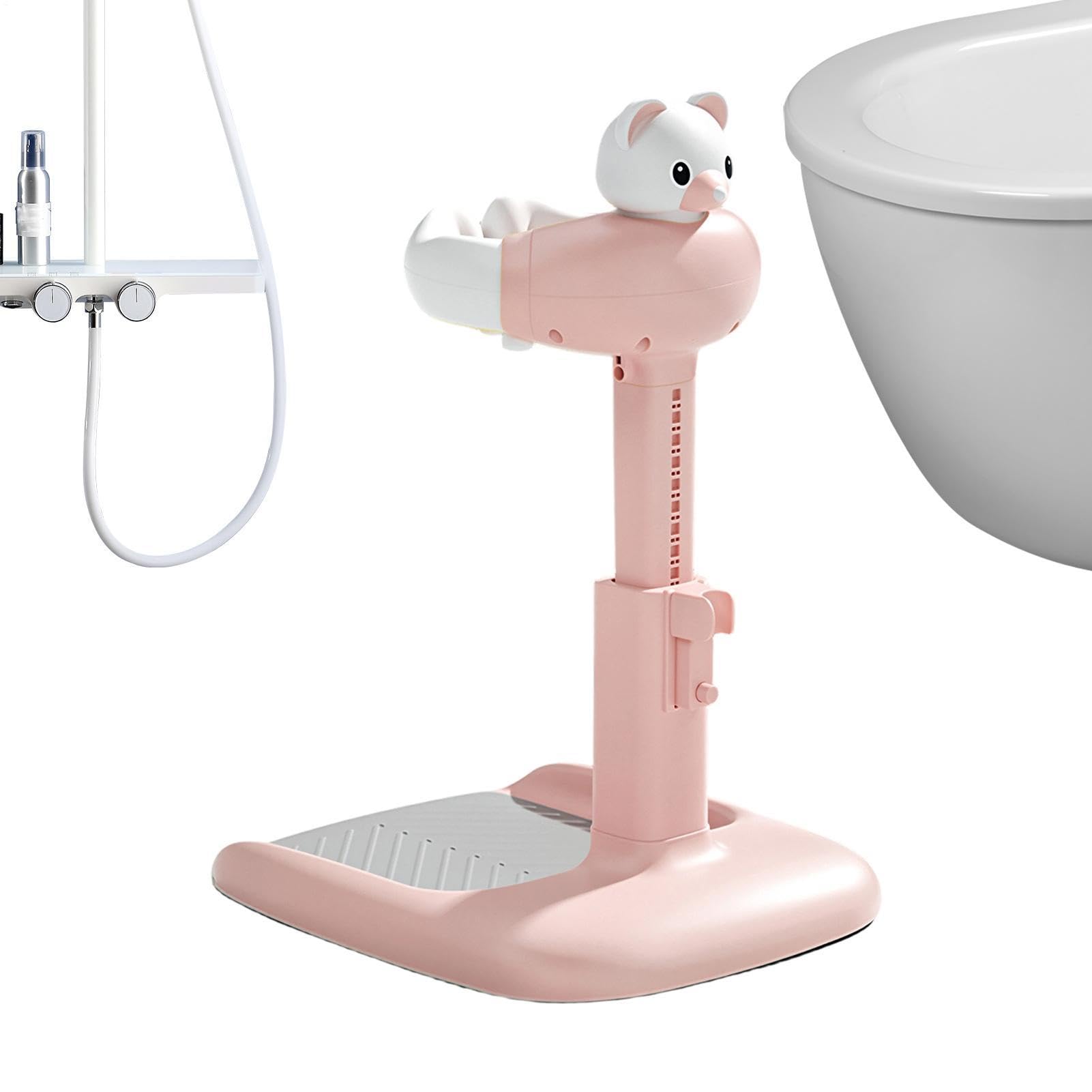 Pedana Per Doccia Bambini Vasca Pieghevole con Antiscivolo e Altezza | Supporto Bagno In Piedi Per Nonni Bambini Bambine Piccoli Appartamenti Routine Quotidiana E Vacanza