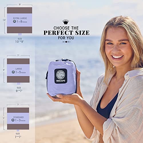 image for WEKAPO Beach Blanket - Sandproof Waterproof Extra Large Beach Mat | Ov