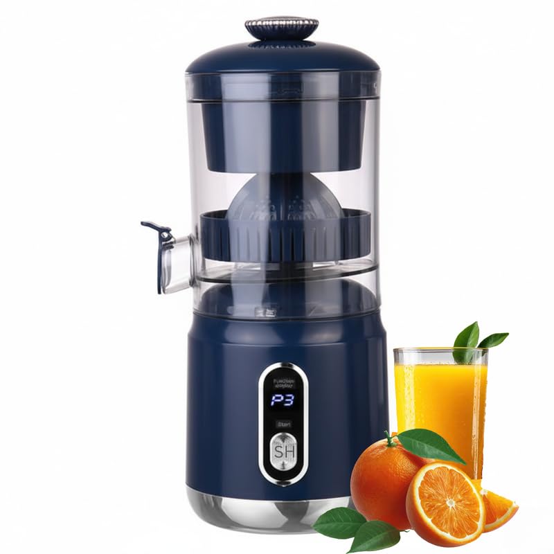 DRUMSTONE Electric Citrus Juicer Machine | Automatic Orange & Lemon Juicer with Digital Control | Fresh Juice Extractor with Pulp Filter | Easy Clean | BPA-Free | For Home & Kitchen (Blue)_04-picture-31