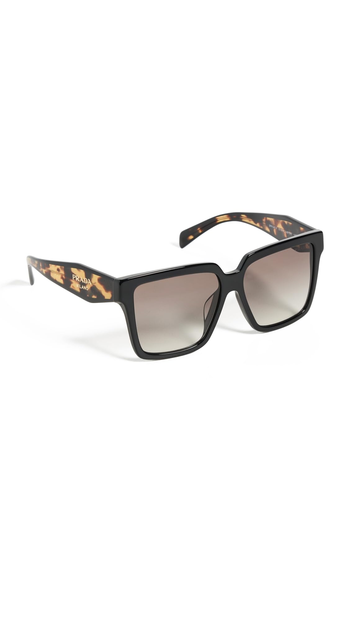 Prada Womens PR 24ZSF Square Sunglasses
