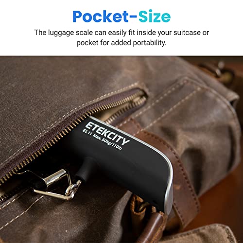 Etekcity Luggage Scale, Digital Weight Scales For Travel Accessories Essentials , Portable Handheld Scale With Temperature Sensor, Rubber Paint, 110 Pounds, Battery Included, 2 Pack #TOP3