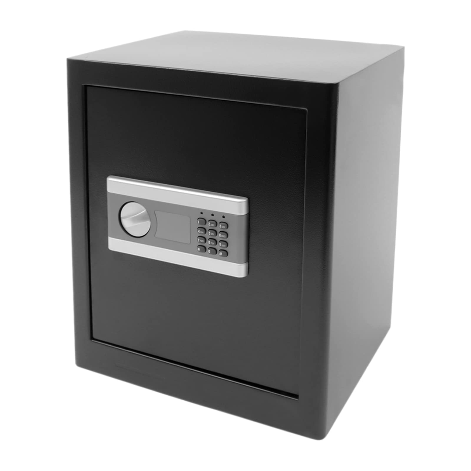 Cassaforte da 45 litri, cassaforte combinata, cassaforte con tripla chiusura in acciaio, cassaforte ignifuga con sistema di allarme e chiavi di emergenza. Adatto per documenti, documenti A4, computer