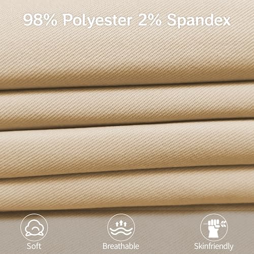 Image of Girls Flare Dress Pants, Bootcut School Uniform Slacks Size 6-15 Years | Half Elastic Waistband, Mock Fly, Belt Loops and Side Pockets for School Uniforms and Everyday Wear