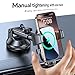 Kaistyle Wireless Car Charger【One Hand Manual Clamping】 Fast Wireless Charger for Car Phone Holder Mount Charger Phone Holders for Your Car Dashboard/Windshield/Vent Truck Mount for iPhone Samsung