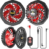 Amazon.co.jp: 作業服ファン 12V昇圧ファン 超大風量 長寿命 薄型